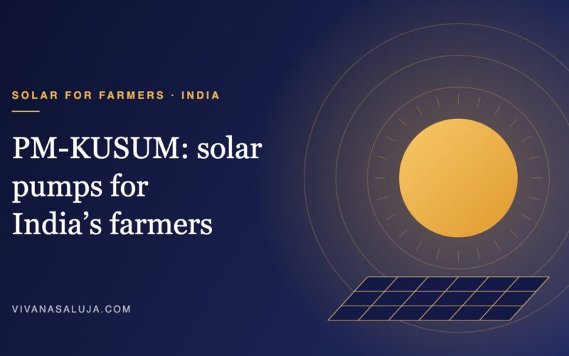 PM-KUSUM solar pumps and solar power for farmers in India