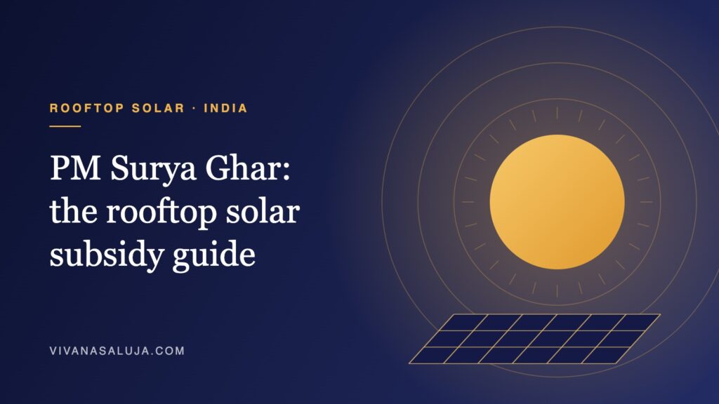 PM Surya Ghar Muft Bijli Yojana rooftop solar subsidy guide